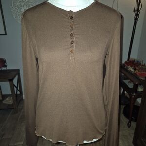 Brown Crew Neck Sweater